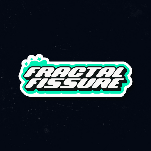 Fractal Fissure Logo Sticker